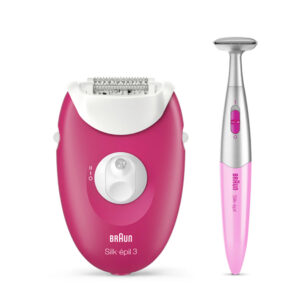 Braun Silk-Epil 3 SE3-420 Epilator with 2 Extras Include Silk-Epil Bikini Trimmer for Women