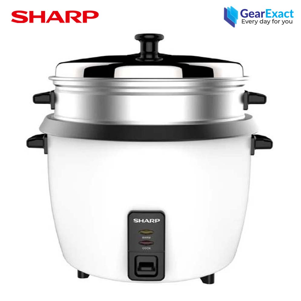 Sharp KS-H188G-W3 Rice Cooker with Food Steamer