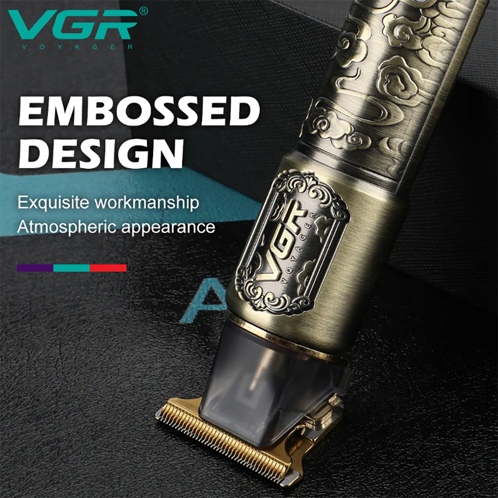 VGR V-073 Professional Hair Trimmer with LED Display