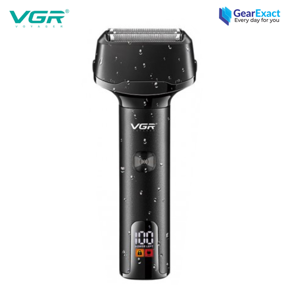VGR V-371 Waterproof IPX5 Electric Shaver with Pop-up Trimmer for Men