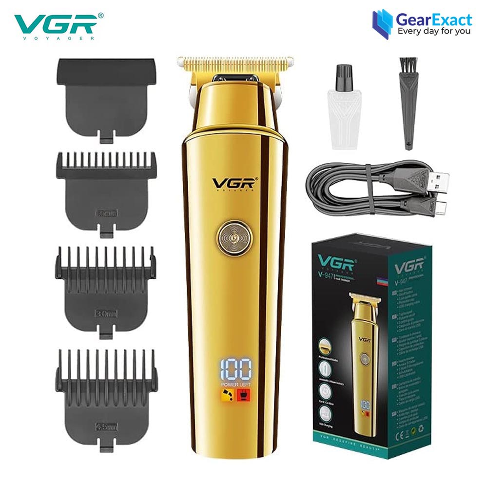 VGR V-947 Cord Cordless Hair Clipper and Beard Trimmer for Men