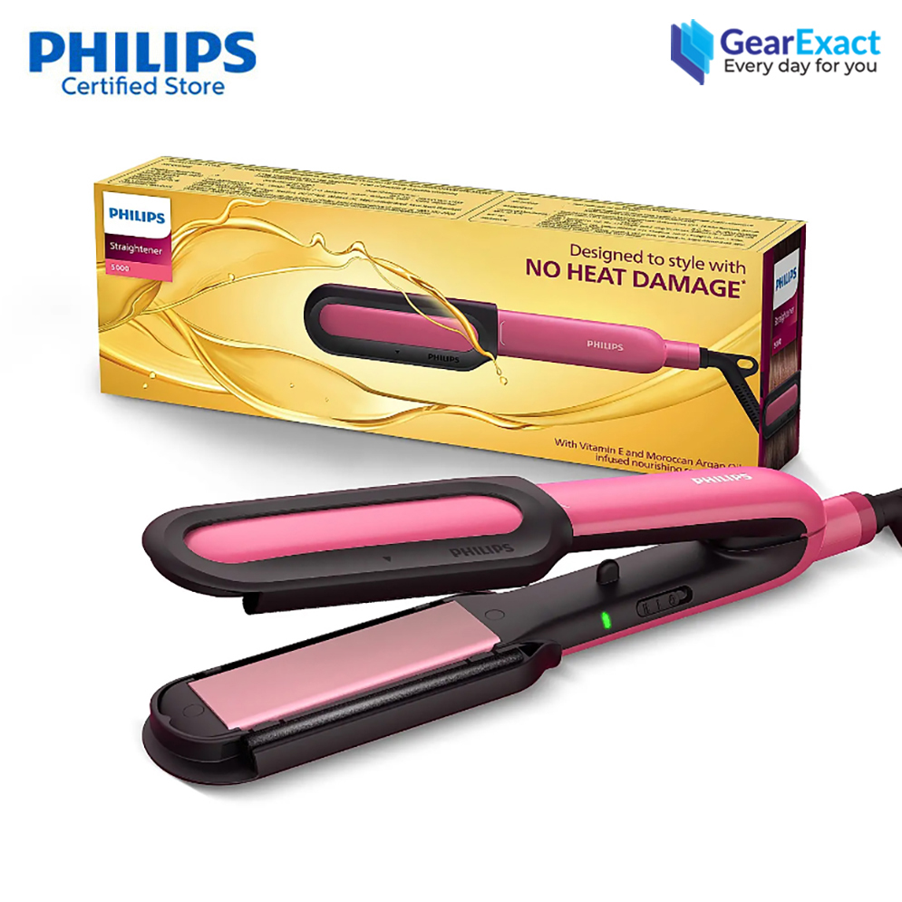 Philips BHS522/00 NourishCare & SilkProtectCare with Heat Protection Hair Straightener for Women