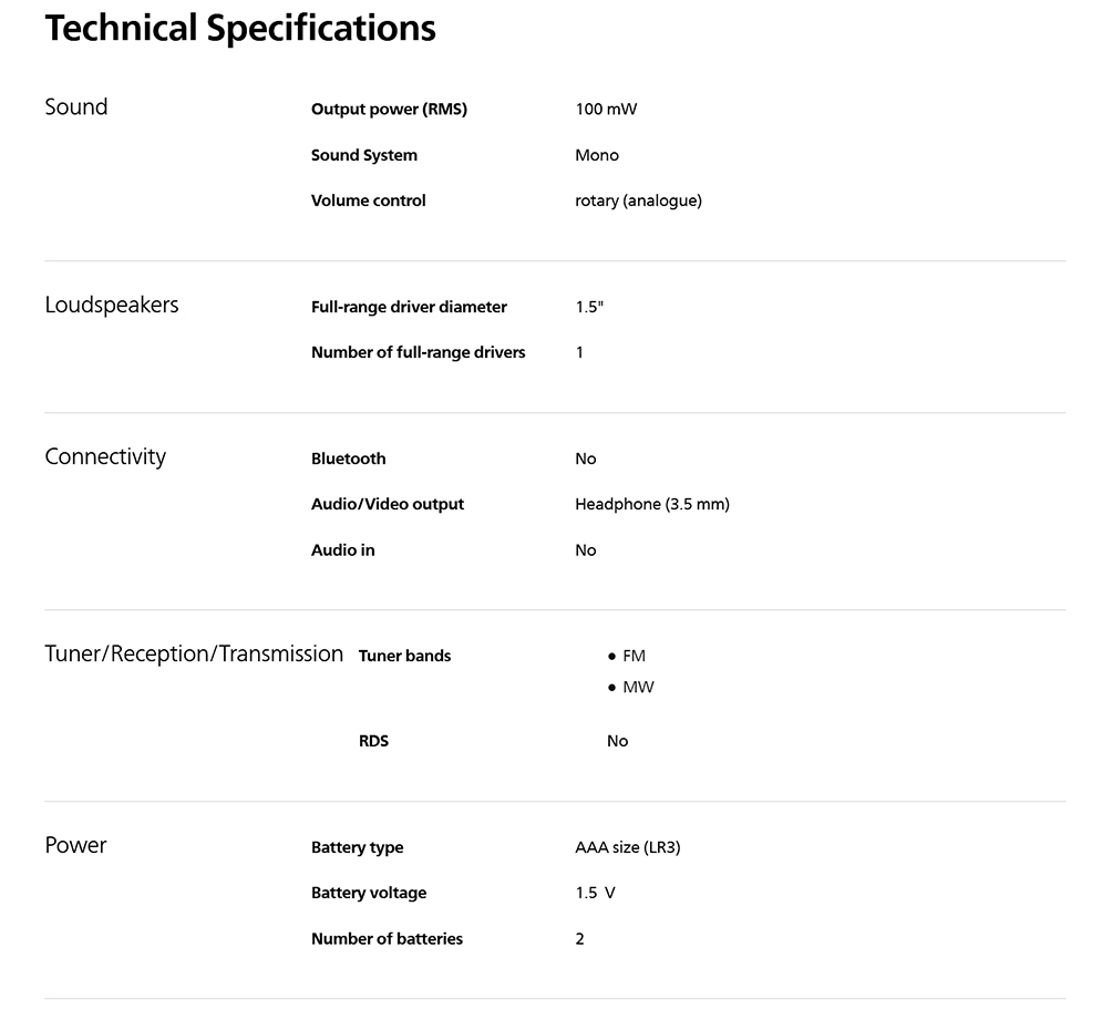 Philips TAR1506/00 Portable Pocket Radio