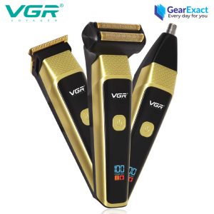 VGR V-366 Multi-grooming Kit 3-in-One-Hair, Beard, and Nose Trimmer for Men