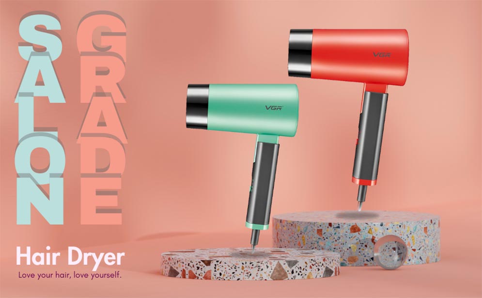 VGR V-426 Compact Foldable DryCare Hair Dryer for Women