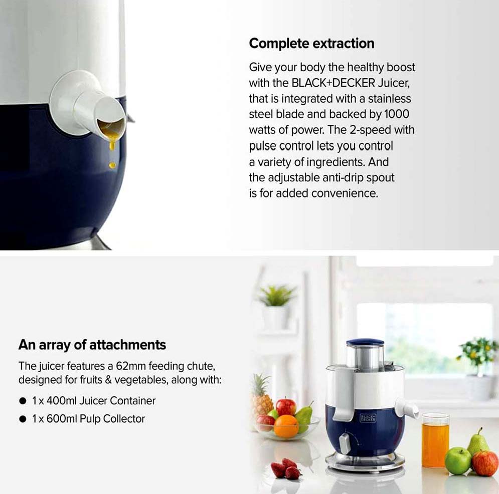 Black+Decker JE350 Compact Juice Extractor