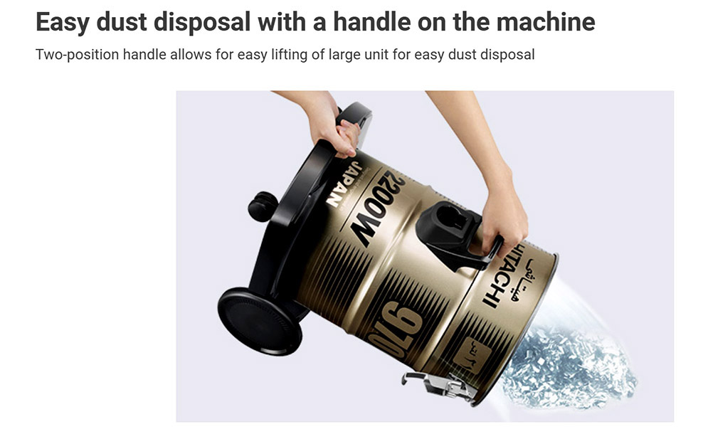 Hitachi CV-960F Drum Vacuum Cleaner Dust Collection Type