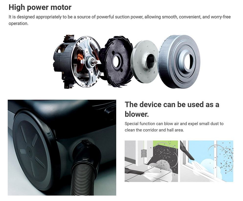 Hitachi CV-960F Drum Vacuum Cleaner Dust Collection Type