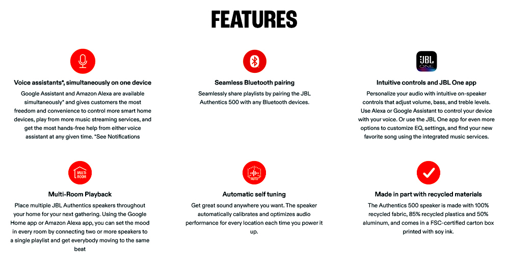 JBL Authentics 200 Wireless Smart Home Speaker