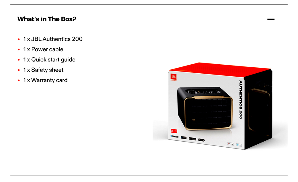 JBL Authentics 200 Wireless Smart Home Speaker