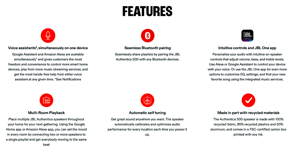 JBL Authentics 500 Wireless Smart Home Speaker