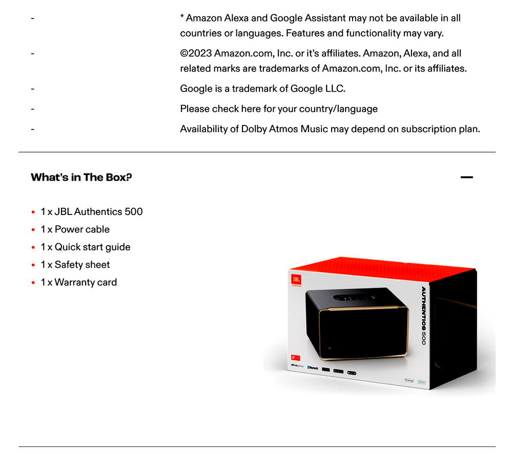 JBL Authentics 500 Wireless Smart Home Speaker