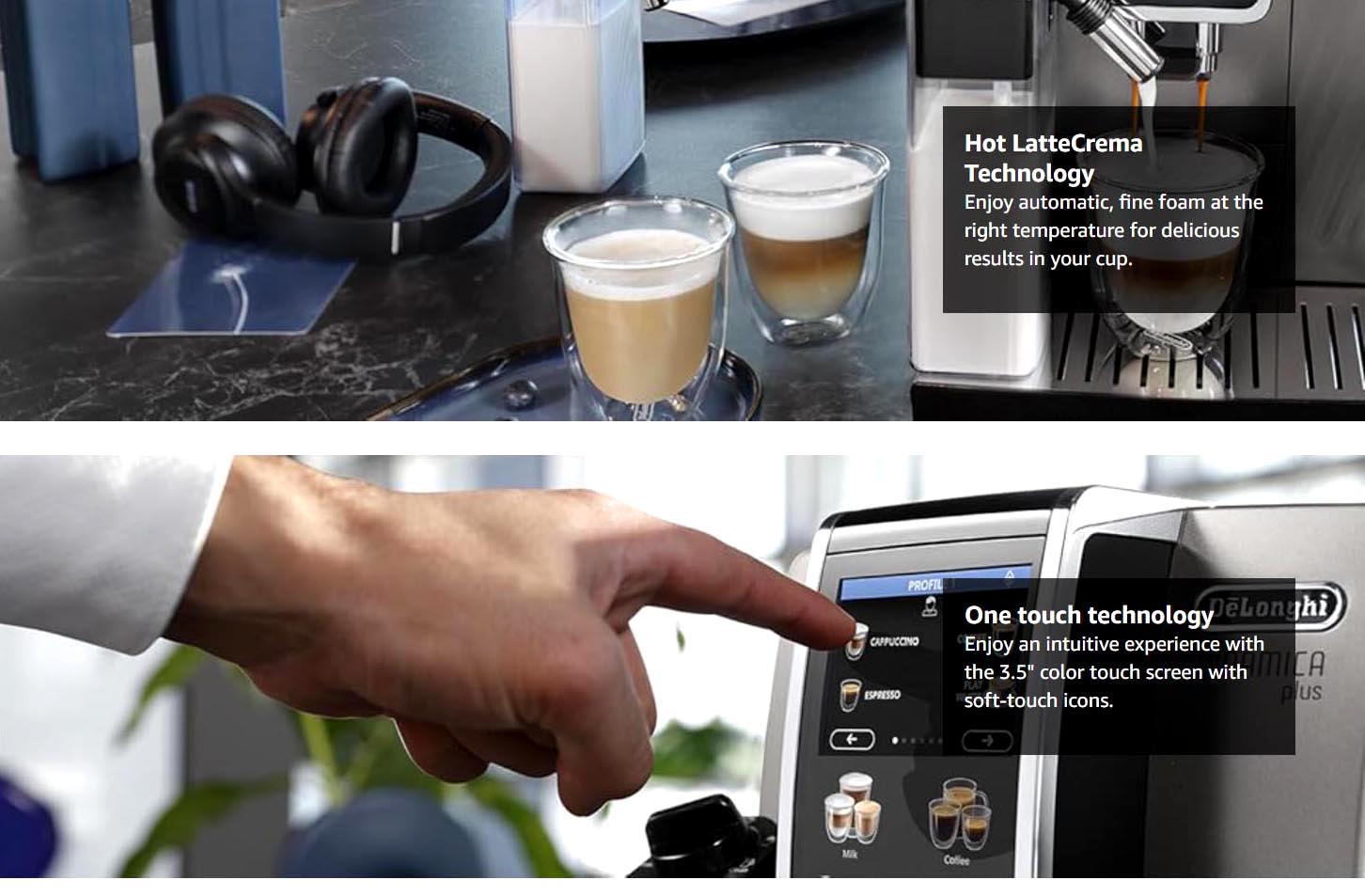 De’Longhi ECAM380.95.TB Dinamica Plus Fully Automatic Bean to Cup Coffee Machine