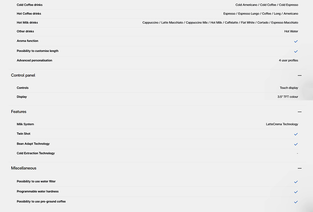 De’Longhi EXAM440.55.BG Rivelia Fully Automatic Coffee Machine Sand Beige