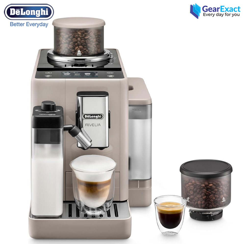De’Longhi EXAM440.55.BG Rivelia Fully Automatic Coffee Machine Sand Beige