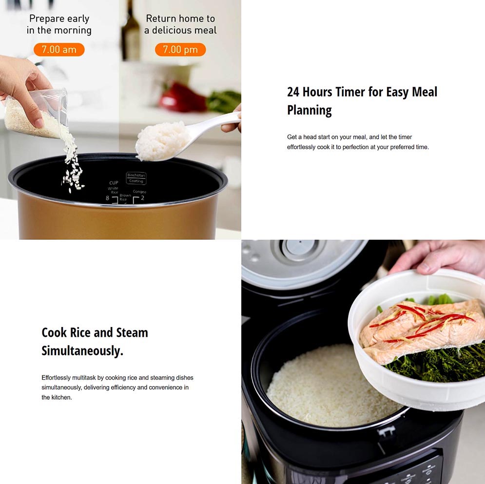 Panasonic SR-DA182 Multi Cooker Rice Cooker with 4 Auto Menus