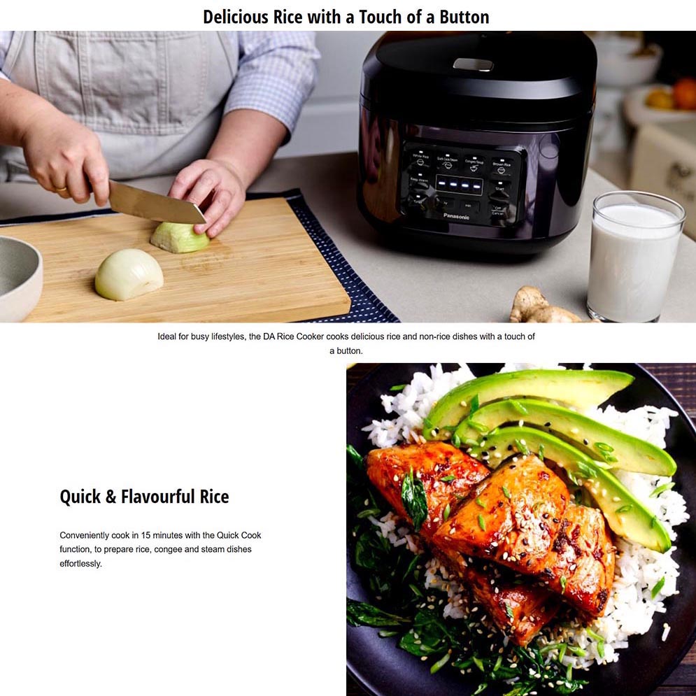 Panasonic SR-DA182 Multi Cooker Rice Cooker with 4 Auto Menus