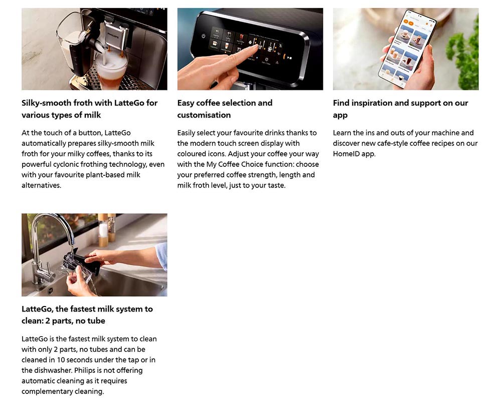 Philips EP3343/31 Fully Automatic Espresso Machine Series 3300 with Iced Coffee Option