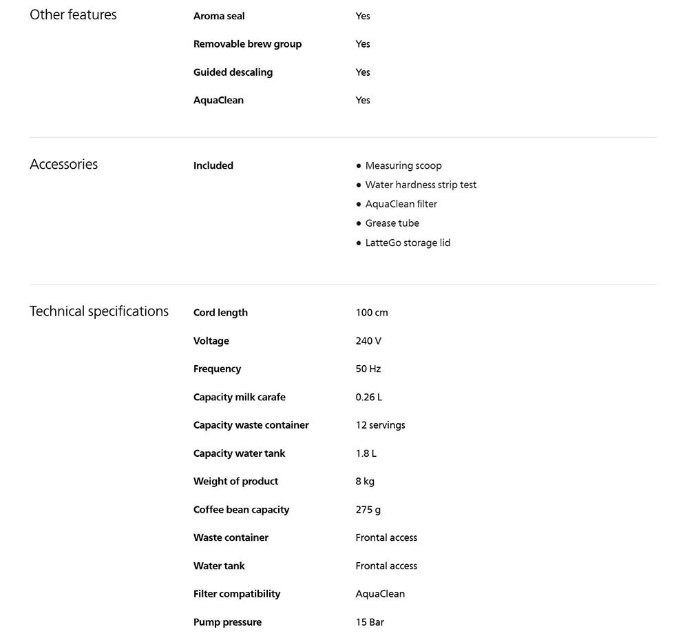 Philips EP3343/31 Fully Automatic Espresso Machine Series 3300 with Iced Coffee Option