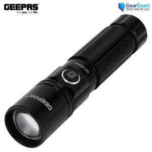 Geepas GFL4684Z Rechargeable Zoomable LED Flashlight and Torch Light