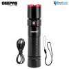 Geepas GFL51065 Rechargeable Zoomable LED Flashlight and Torch Light