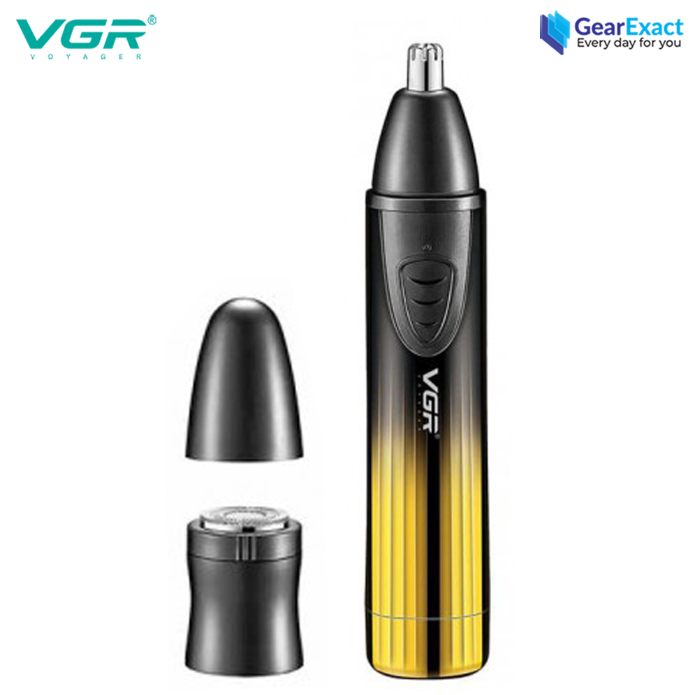 VGR V-619 Professional 2-in-1 Nose Trimmer and Shaver for Men and Women