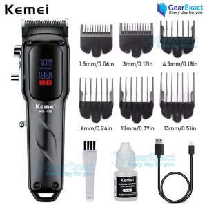 Kemei KM-1550 Professional Hair Clipper and Beard Trimmer Salon Series for Men