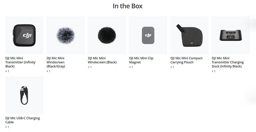 DJI Mic Mini Clip-On Transmitter with Built-in Microphone