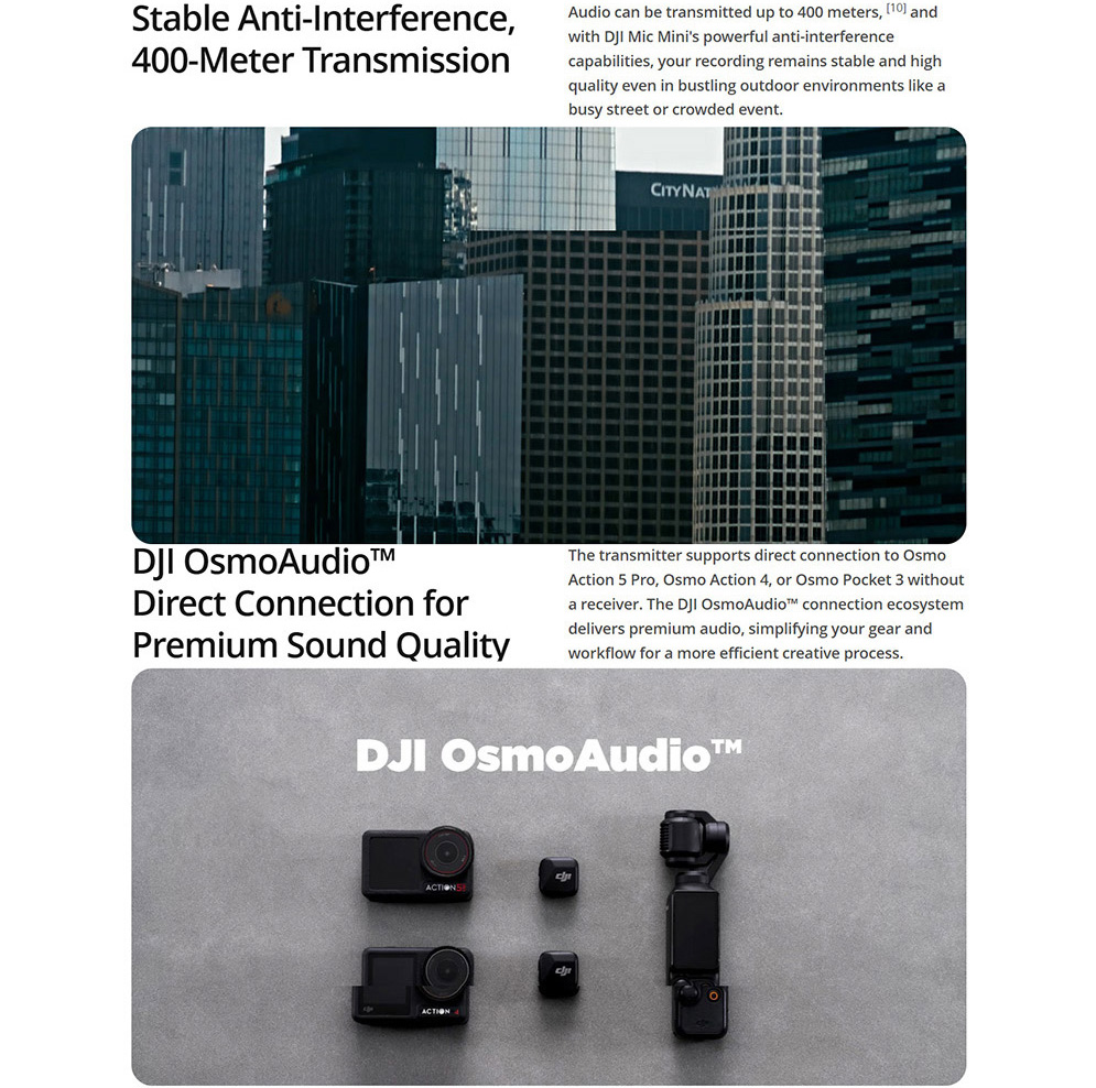 DJI Mic Mini Wireless Microphone