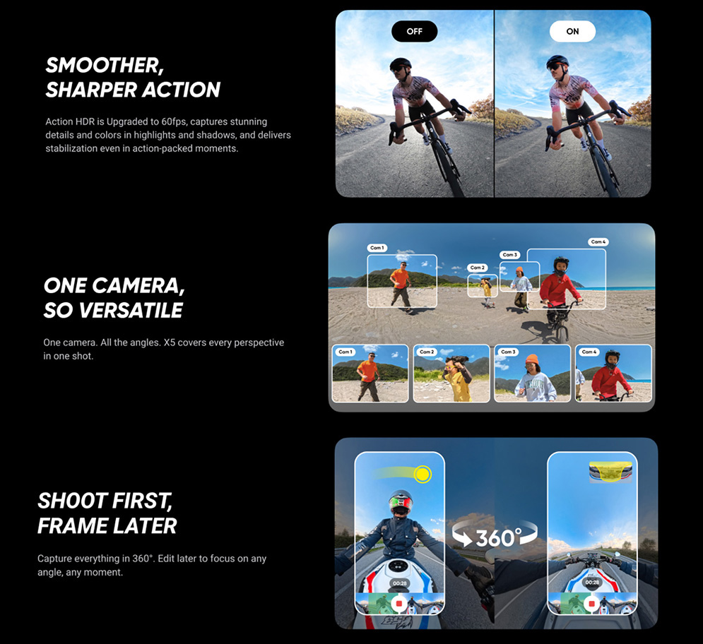 Insta360 X5 Waterproof 8K 360° Action Camera