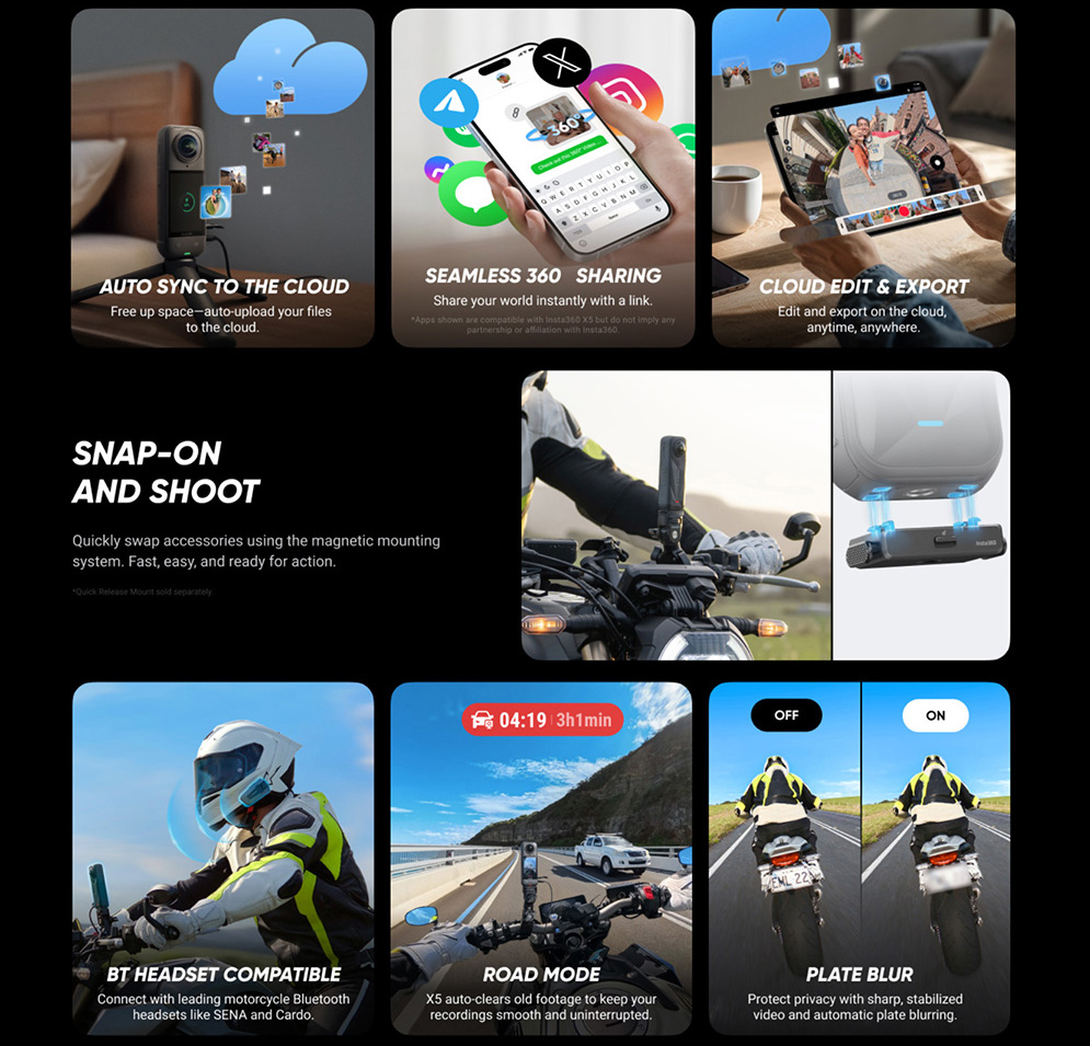 Insta360 X5 Waterproof 8K 360° Action Camera