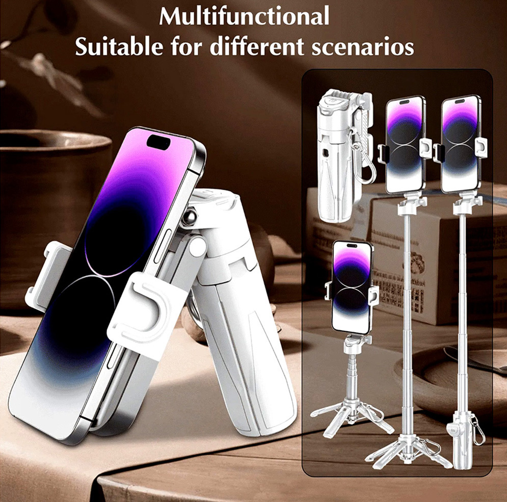 Jmary MT-18 Mini Selfie Stick Tripod with Bluetooth Remote