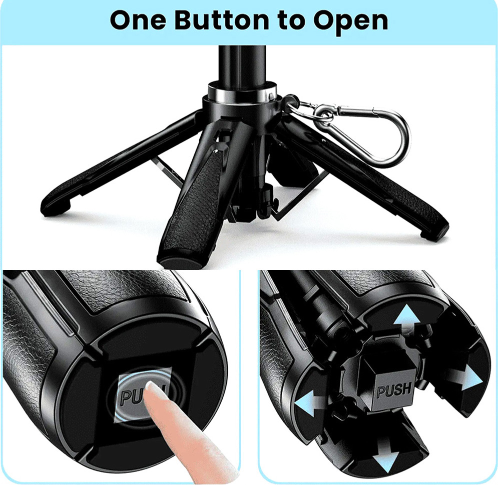Jmary MT-18 Mini Selfie Stick Tripod with Bluetooth Remote