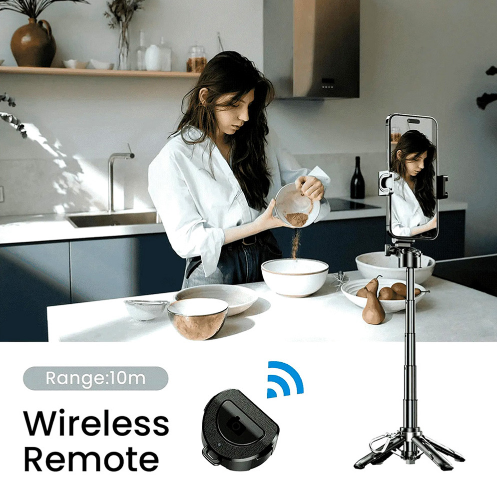 Jmary MT-18 Mini Selfie Stick Tripod with Bluetooth Remote