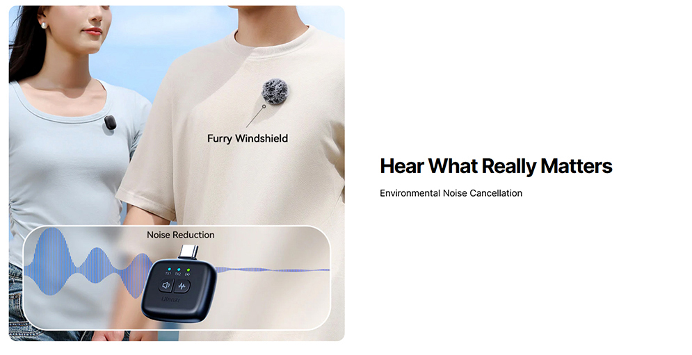 Ulanzi A30 Wireless Lavalier Tiny Microphone