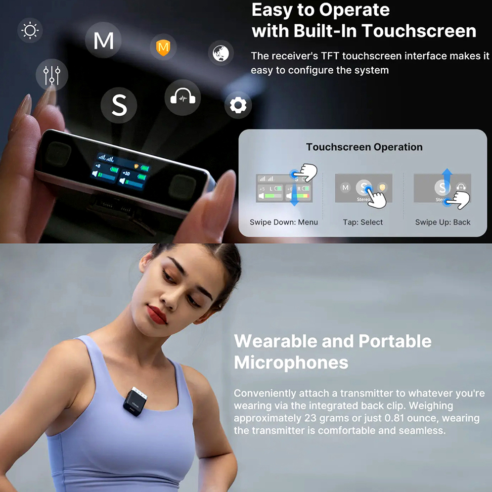 Ulanzi AM18 U-Mic Wireless Lavalier Microphone System