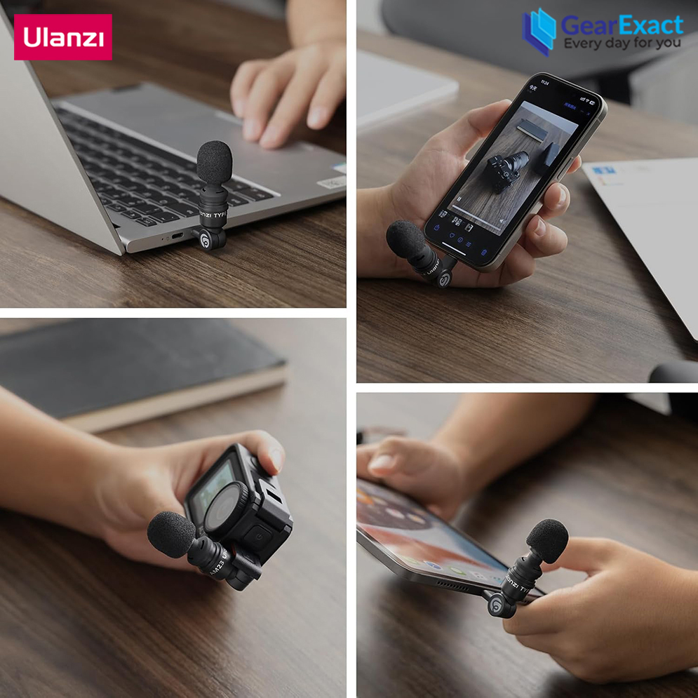 Ulanzi AM23 Mini Microphone Type-C, Mini Mic Plug-and-Play