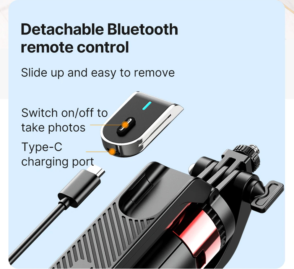 Ulanzi MA09 Gimbal Mode Selfie Stick Tripod with Remote Control