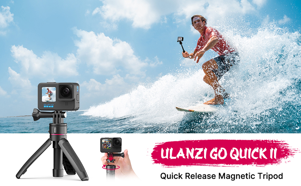 Ulanzi MT-09 Sports Action Camera Tripod for Insta 360 and GoPro Hero