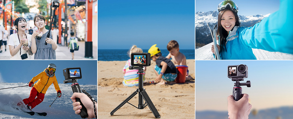 Ulanzi MT-09 Sports Action Camera Tripod for Insta 360 and GoPro Hero