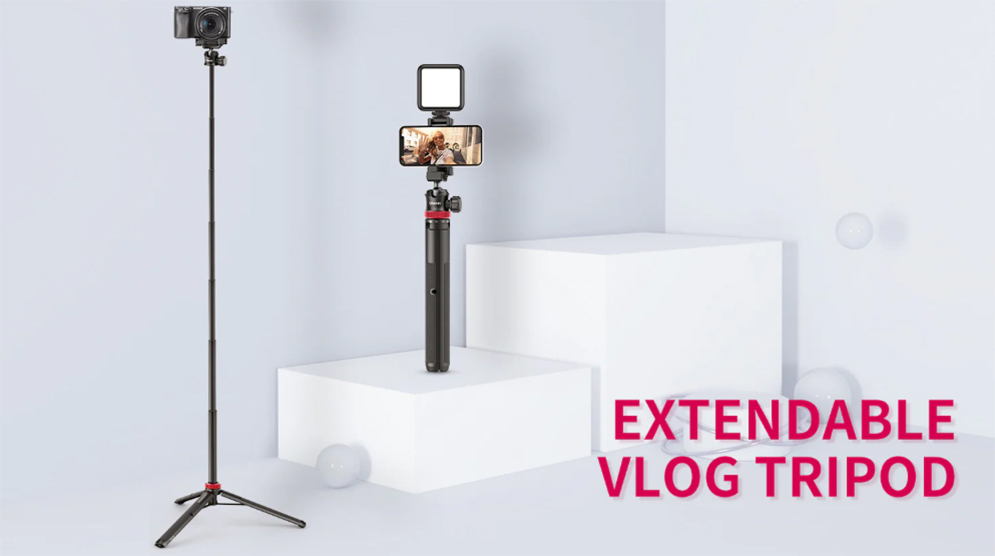 Ulanzi MT-44 Extendable Vlog Tripod and Selfie Stick Vlog Stand