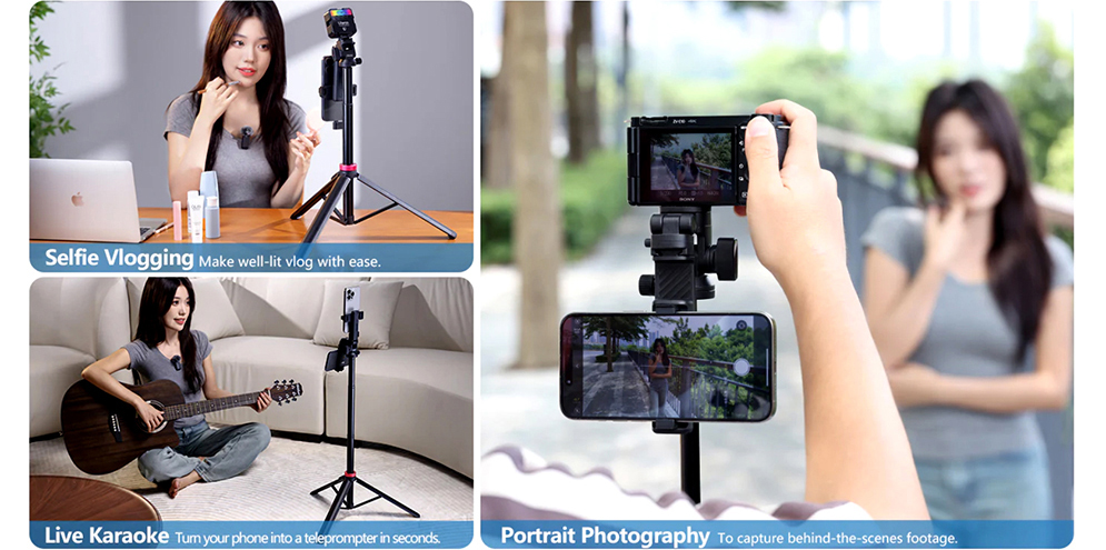 Ulanzi MT-78 Quick-Release Extendable Tripod with Cold Shoe Mount