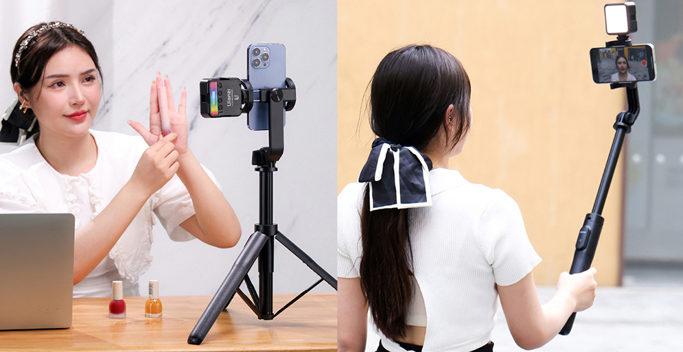 Ulanzi SK-03 Selfie Stick Tripod with Bluetooth Remote Control