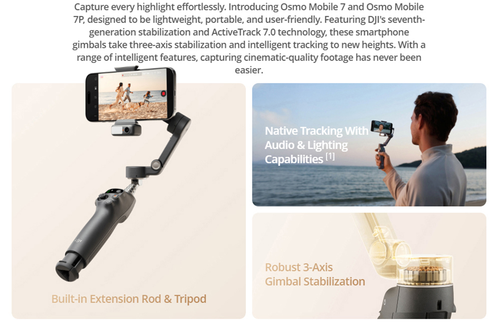 DJI Osmo Mobile 7P Smartphone Gimbal