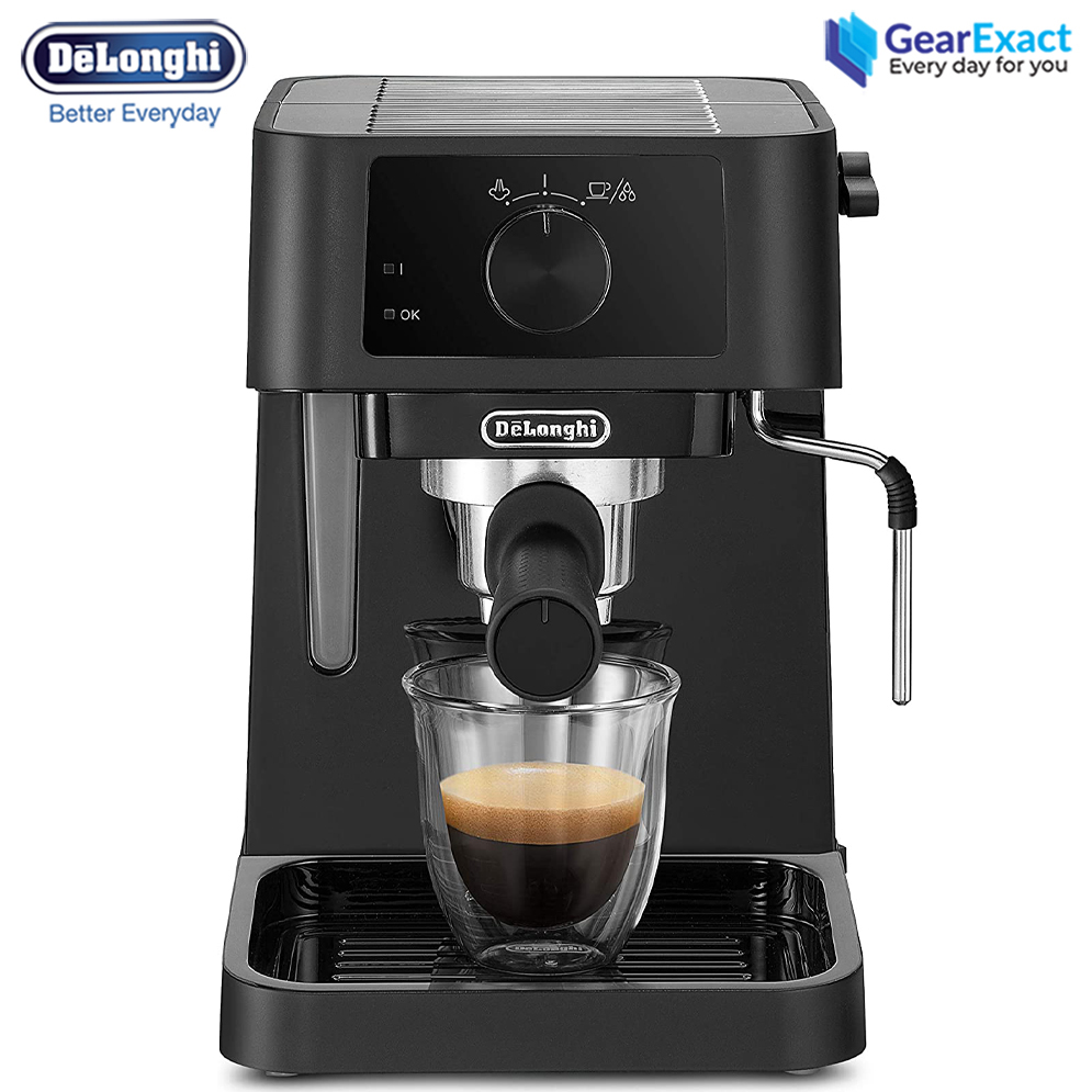 De'Longhi EC230.BK Stilosa Traditional Barista Manual Pump and Cappuccino Coffee Machine