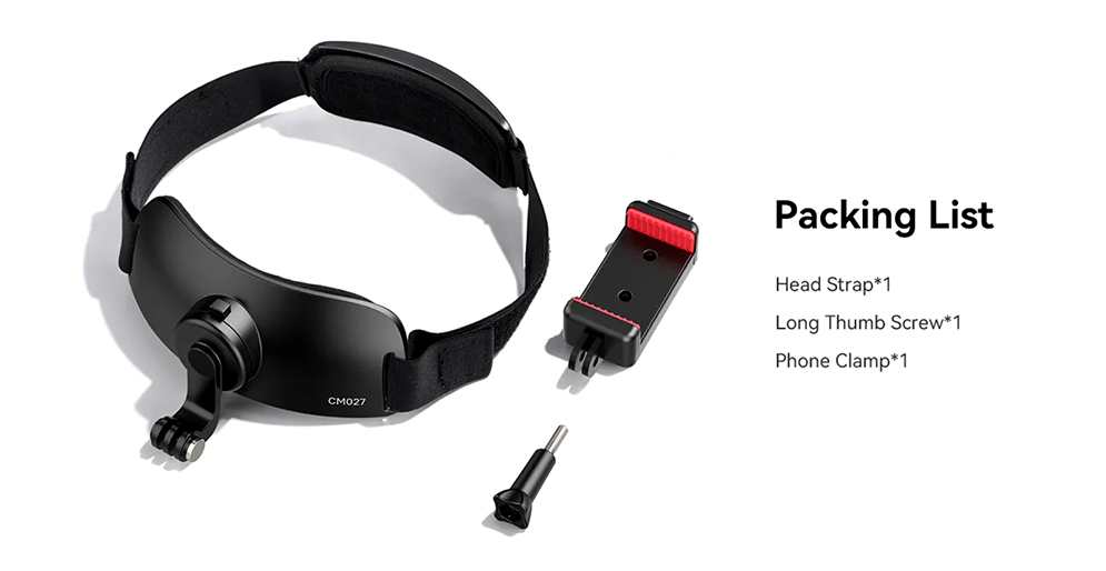 Ulanzi CM027 Go-Quick Head Strap Mount for Action Camera Smartphone