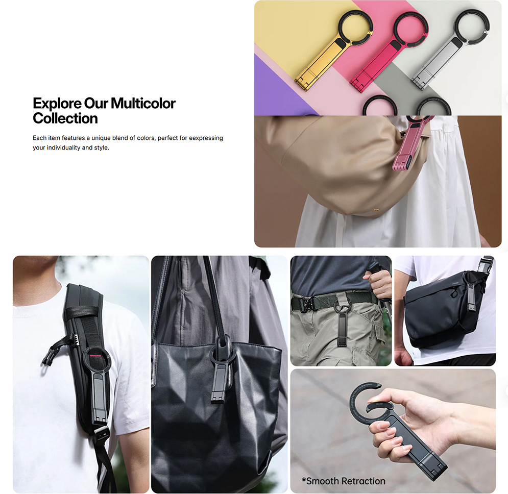 Ulanzi MA30 Carabiner-Mounted Phone Tripod