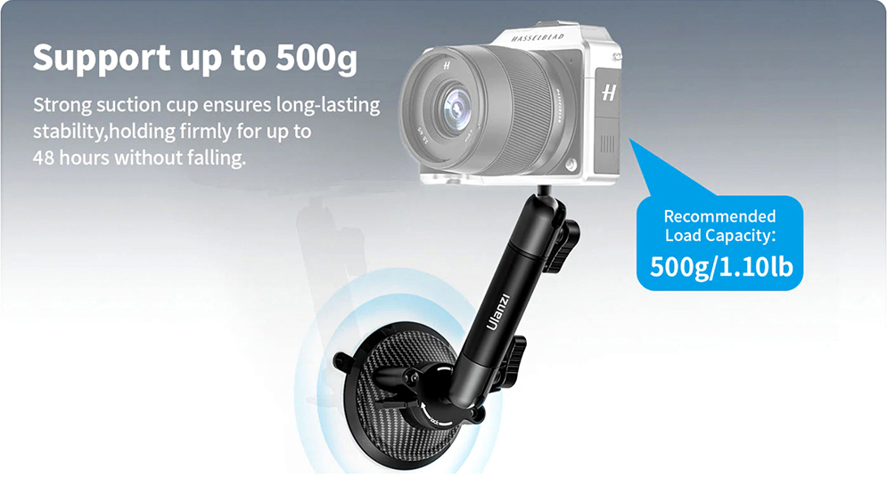 Ulanzi ZJ01 Magnetic Suction Cup Mount for Action Camera Smartphone