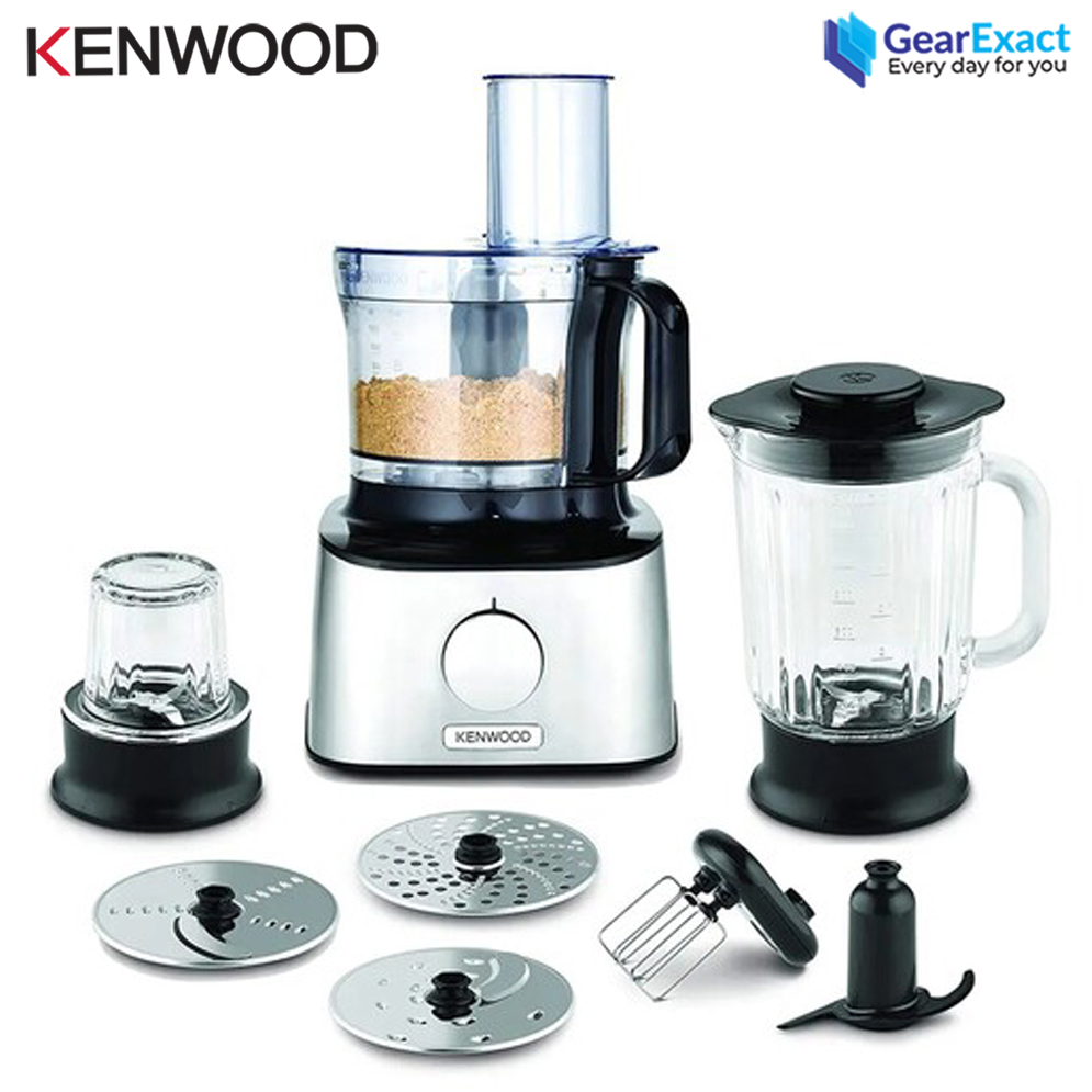 Kenwood FDM302SS MultiPro Compact Food Processor with Thermo-Resist Glass Blender