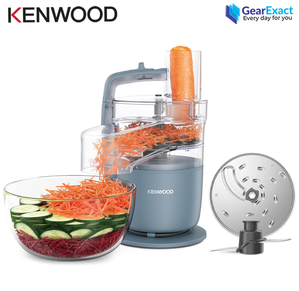 Kenwood FDP22.130GY MultiPro Go Food Processor for Chopping, Cutting, Pureeing, and Kneading